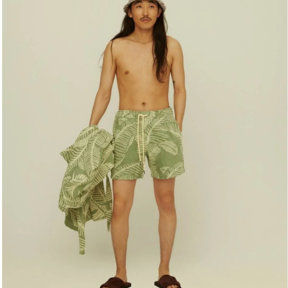 OAS Men's Banana Leaf Terry Shorts - XXL